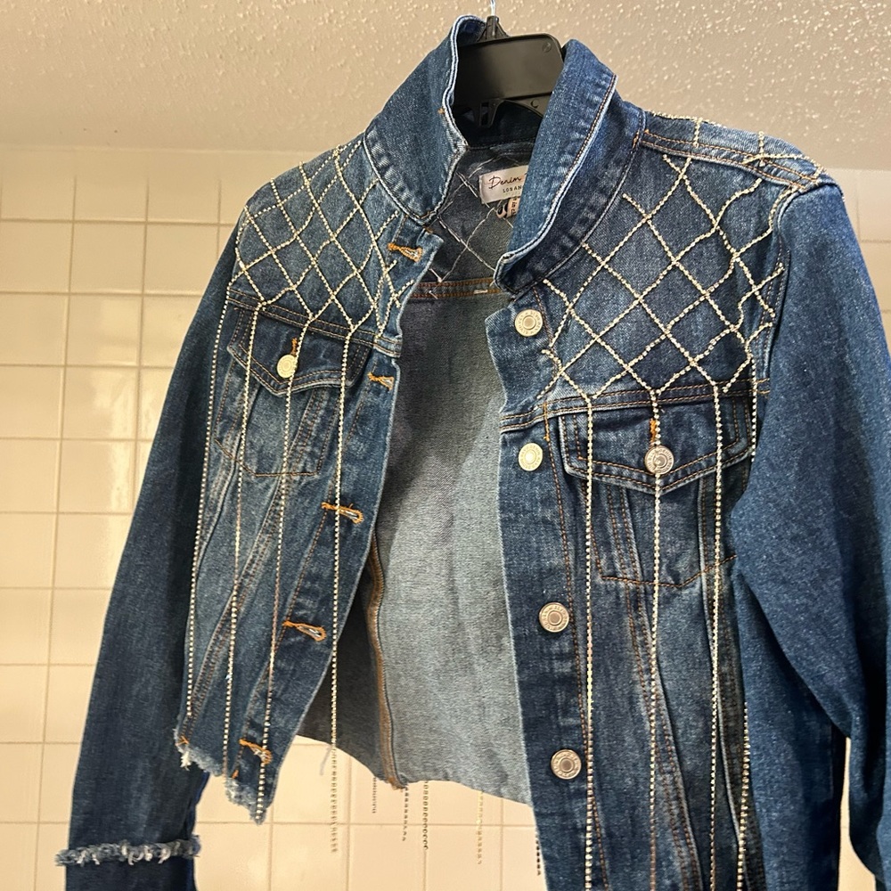 Denim BLVD - Rhinestone Jacket